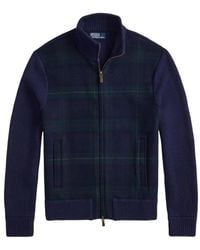 Ralph Lauren - Tartan Full-Zip Sweater - Lyst