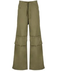 DARKPARK - Pantalones de algodón verde con cordón - Lyst