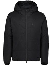 Moncler - Jassen ,Zwart ,Nylon Hutte Down Jacket - Lyst