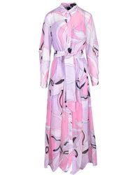 Pinko - Rosa kleid für frauen - Lyst