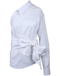 Moschino - Overhemden ,Wit ,Katoen Camicia Minispalla - Lyst
