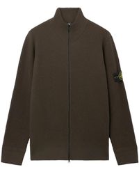 Stone Island - Truien & Vesten ,Grijs ,Wol Coltrui Vest - Lyst