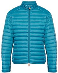 Save The Duck - Jassen ,Blauw ,Leer Geïsoleerde Jas Alexander - Lyst