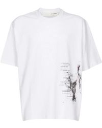 Isabel Benenato - Cotton Jersey T-Shirt Met Print - Lyst
