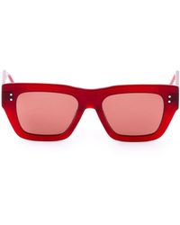 Thom Browne - Rechteckige Sonnenbrille Aus Acetat - Lyst