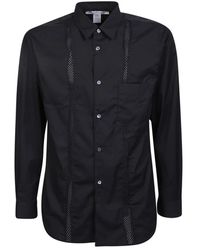 Comme des Garçons - Overhemden ,Zwart ,Zwarte T-Shirt Voor Mannen - Lyst