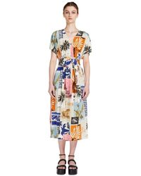 Weekend by Maxmara - Gemustertes seidenkleid - Lyst