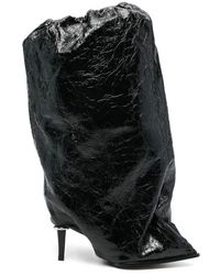 McQueen - Leather Heeled Boots - Lyst