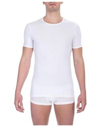Bikkembergs - Tops ,Wit ,Katoen Katoenen Crew Neck T-Shirt Pak - Lyst