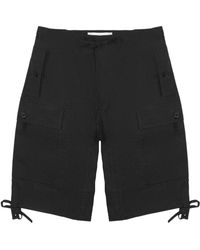 OAMC - Korte Broeken ,Zwart ,Katoen Peacemaker Shorts - Lyst