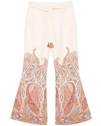 Zimmermann - Broeken ,Veelkleurig ,Katoen Rhiannon Flare Pant - Lyst