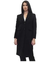 Marella - Jassen ,Zwart ,Wol Bormio Coat - Lyst
