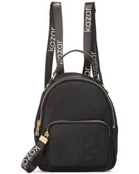 Kazar - Kleiner Schwarzer Rucksack Aus Stoff - Lyst
