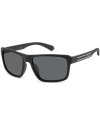 Polaroid - Schwarz/graue sonnenbrille pld 2158/s - Lyst