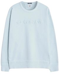 C.P. Company - Blauer starlight logo sweatshirt - Lyst