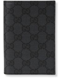 Gucci - Accessoires ,Zwart ,Leer Essence Classic Paspoorthouder - Lyst