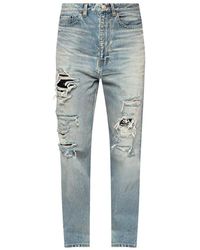 Balenciaga Distressed Jeans - Blauw