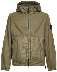 Stone Island - Jassen ,Groen ,Nylon -Look Panama-Tc Nylon Jacket - Lyst