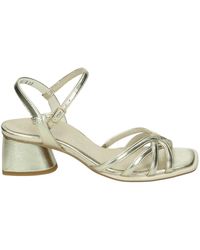 Paul Green - Goldene Sandale Mit G-Weite - Lyst