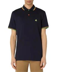 Peuterey - Tops ,Blauw ,Short Sleeve Polo Shirt Medinillastr 04 - Lyst