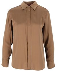 Max Mara - Overhemden ,Bruin ,Satijn Xero Overhemd - Lyst