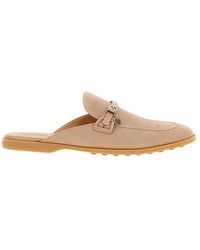 Tod's - Schoenen ,Roze ,Leer Mocassin Muiltje - Lyst