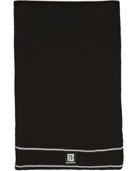 Balmain - Sciarpa con patch in lana - Lyst