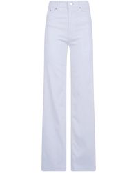 Lois - Jeans ,Wit ,Denim Palazzo Edge Jeans - Lyst