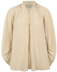 Cortana - Zijde Blouse Gesneden Op De Schuine Draad - Lyst