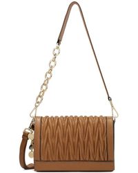 Kazar - Lederhandtasche Mit Gesteppter Klappe Und Zwei Trägern - Lyst