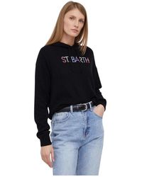 MC2 Saint Barth - Hooded Wool Sweater - Lyst
