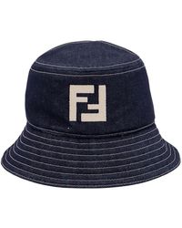 Fendi - Blaue ss24 hüte und kappen - Lyst