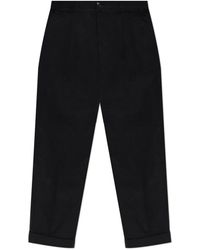 Ami Paris - Broeken ,Zwart ,Katoen Carrot Oversized Broeken - Lyst