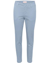 Part Two - Broeken ,Blauw ,Denim Faded Denim Straight-Leg Broek - Lyst
