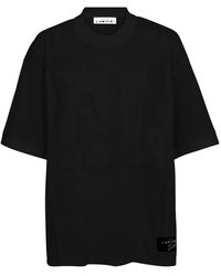Haute L'Amitié - Zwart Kant T-Shirt Top - Lyst