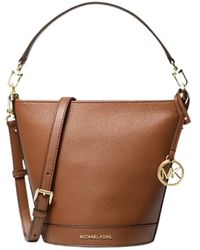 Michael Kors - Borsa a tracolla in pelle cognac small townsend - Lyst