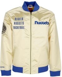 Mitchell & Ness - Jassen ,Geel ,Katoen Denver Nuggets Vintage Bomber Jacket - Lyst