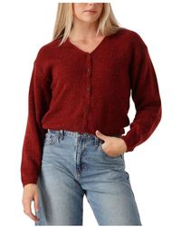 Moss Copenhagen - Rode Gebreide Vest Voor Stijlvolle Herfst - Lyst