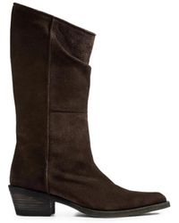 KHAITE - Clive Leather Boots - Lyst
