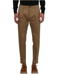 Department 5 - Schmale Hose Mit Falten - Lyst