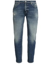 Dondup - Karotten-fit jeans mit metall-details - Lyst