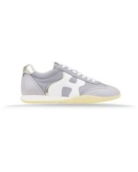 Hogan - Leder-Sneaker Mit Logo-Patch - Lyst