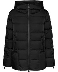 Elena Miro - Jassen ,Zwart ,Nylon Matte Nylon Down Jacket - Lyst
