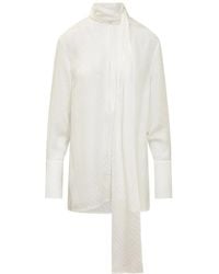 Givenchy - Overhemden ,Foulard Blouse - Lyst