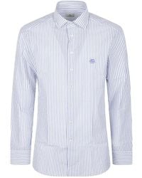 Etro - Long Sleeve Logo Pegaso Roma Shirt - Lyst