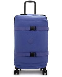 Kipling - Koffers ,Blauw ,Spontane Trolley Met 4 Wielen - Lyst