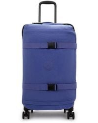 Kipling - Koffers ,Blauw ,Spontane Trolley Met 4 Wielen - Lyst