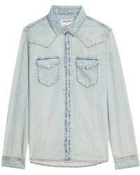Zadig & Voltaire - Stud Embellished Cotton Shirt - Lyst