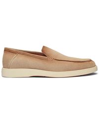 Santoni - Schoenen ,Suède Suède Mocassin - Lyst