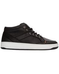 Hub - Schoenen ,Zwart ,Leer Moderne Zwart/Witte Sneaker - Lyst